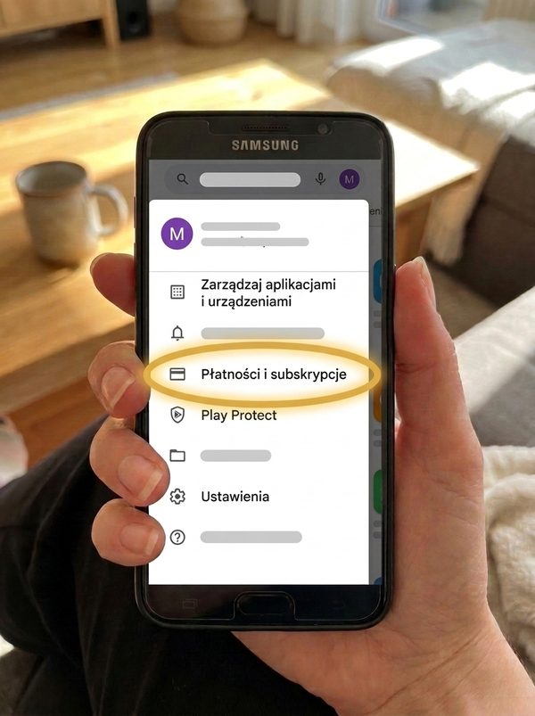 Wybierz Płatności i subskrypcje, a potem Formy płatności.